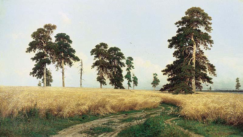 Ivan Shishkin A Rye Field Germany oil painting art